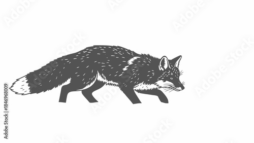 Black & White Compost Bin Flat Design