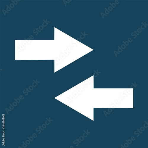 Converge Arrows Icon Vector - Merge Join Center Focus Symbol White Dark Teal Blue Compression Shrink Opposite Direction Horizontal Navigation UI Interface Button Web App Digital Design Graphic Element