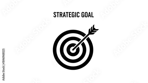 Black & White Target Hit Bullseye