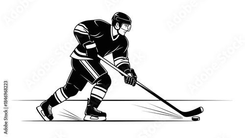 Urban Viewpoint Black & White Illustration