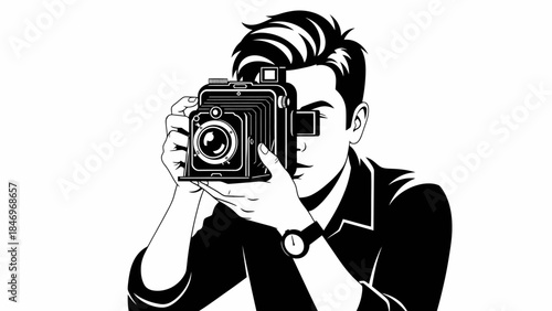 Historic Clock Tower Illustration