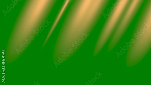 Loop sun light golden flare light effect on a green background. Sun light shine light effect seamless loop animation