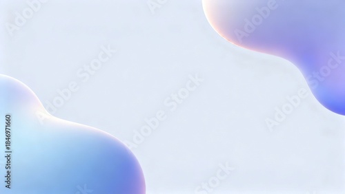 Soft Pastel Gradient Fluid Shapes Abstract Background Design