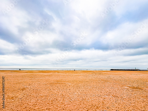 Street view of downtown in Ostend, Belgium