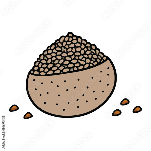 Tiny chia seeds packed with fiber, omega-3s, and protein, perfect for smoothies, puddings, and baking, adding crunch, nutrition, and natural energy to any meal daily for wellness.
