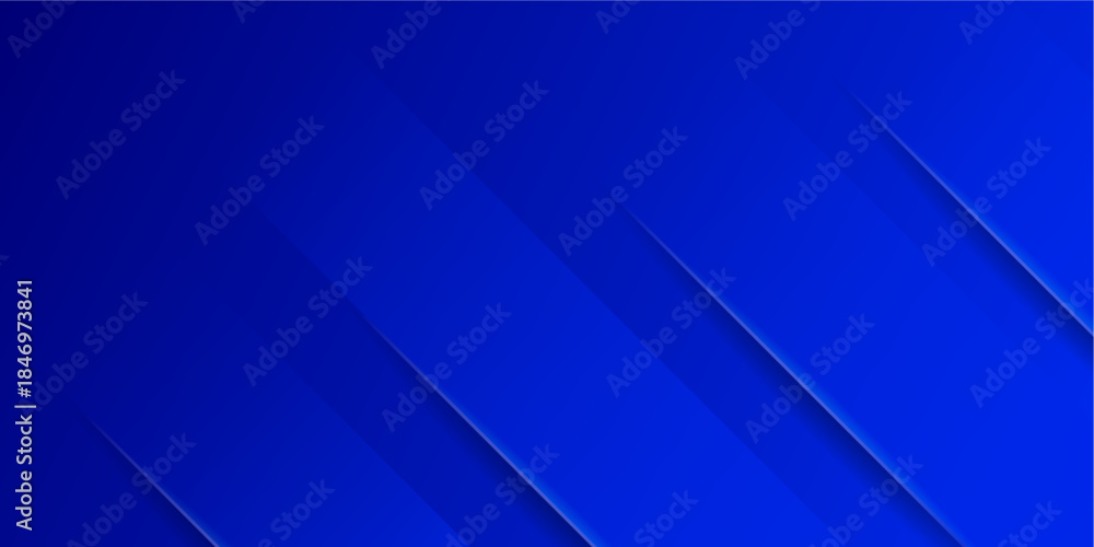 Obraz premium Modern Deep Blue Abstract Background with Dynamic Diagonal Lines and Shadow Effect