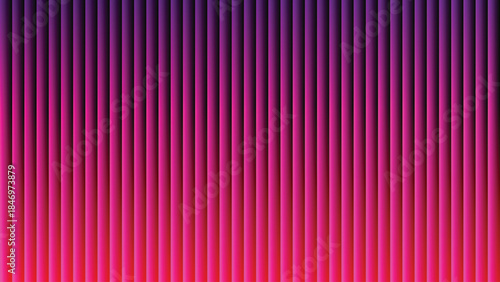 Vibrant pink gradient background with vertical lines and white space