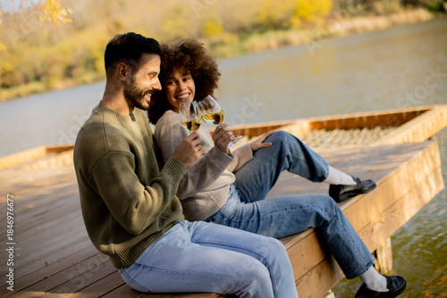 Joyful couple enjoying a su...