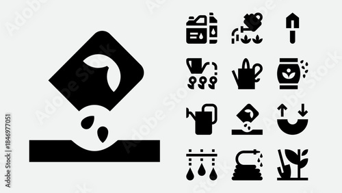 Planting Seeds Gardening Icon
