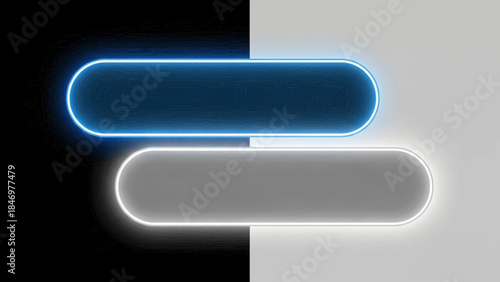 Abstract neon light forms