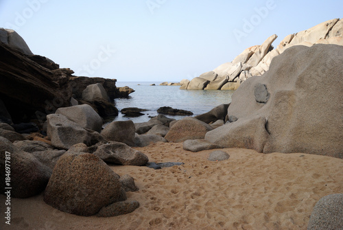 La spiaggia di Cala Grande a Capo Testa