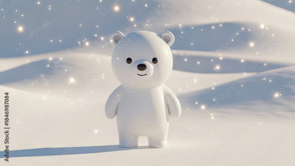 Fototapeta premium snowman in the winter