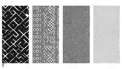 black and white seamless pattern
