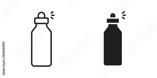Air freshener icon element in flat simple style. Thin stroke editable icons