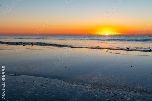 Clear Seaside Sunrise (sun on right)
