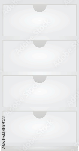White chest office box. vector