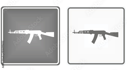 Shooting range sign. vector illustration