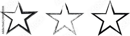 Hand Drawn Star Outline Sketch