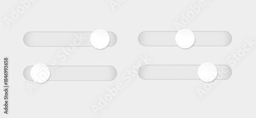 Scrollbar element button. Navigation element. Frontend control on white. Vector