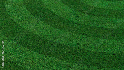 Wallpaper Mural Green grass texture background. A perfectly manicured Sports field / Pitch / Garden Lawn wallpaper with circular stripes. Torontodigital.ca
