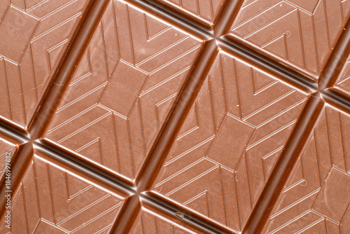 Photos One bar of dark chocolate, macro.