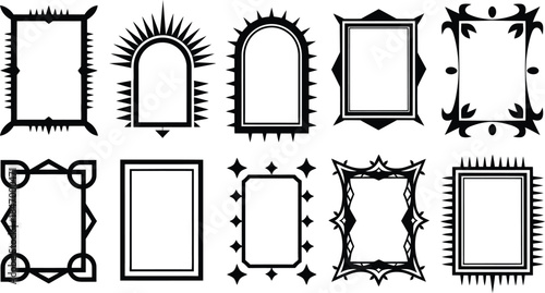 Collection of decorative frames Vector