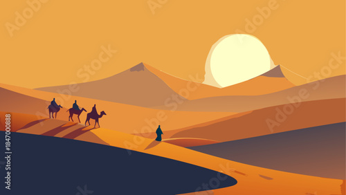 Ramadan Kareem Background Islamic lanterns glowing
moon and star crescent
