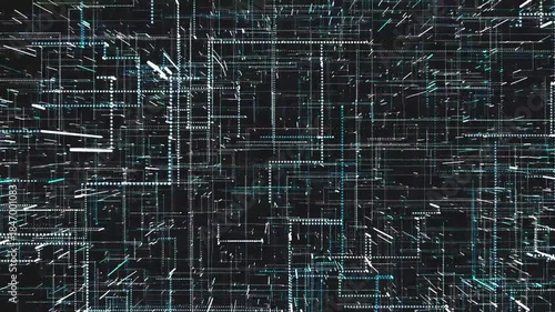 Animated technological background