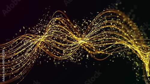 Abstract animated background made of lines