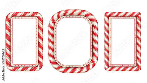 red and white blank frame