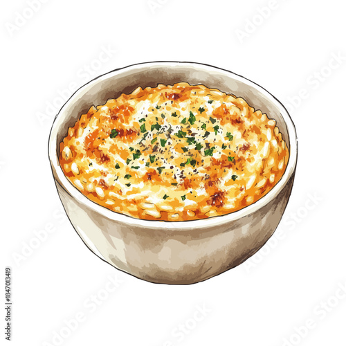 risotto hand drawn illustration