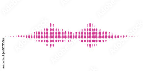 Abstract vector background with dynamic digital sound wave equalizer bars and success chart icon design
