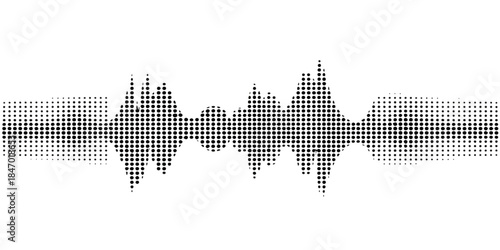 Vector illustration of a global world map and Canada featuring a digital blue mosaic and dotted pattern concept for business technology and internet wallpaper design