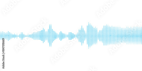 Abstract music and city background featuring blue vector silhouettes of skyscrapers and an urban skyline with music notes, business charts, and a digital equalizer design