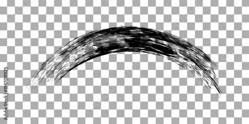 Transparent graphic design element, abstract circles. Connected round shapes for corporate identity. Company logo.