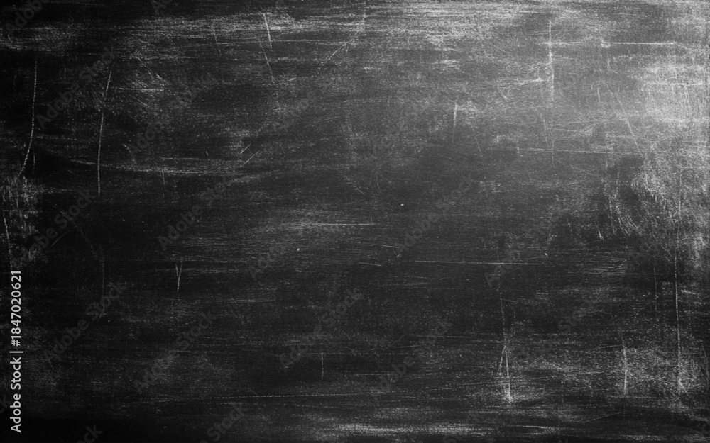 Fototapeta premium Horizontal chalk board background. Copy space stock photo. 