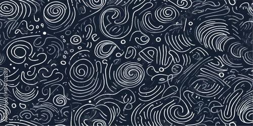 Abstract seamless pattern vector with vintage floral ornament for textile paper backdrop style design