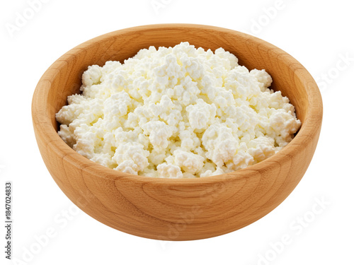 Wallpaper Mural Bowl of cooked rice with cottage cheese isolated on a white background Torontodigital.ca
