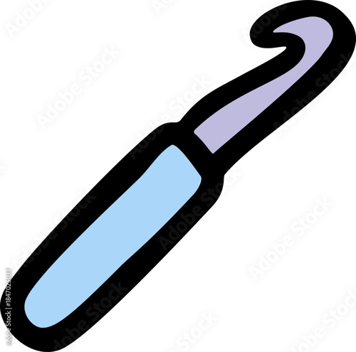 Crochet Hook Doodle Icon