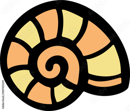 Ammonite Shell Doodle