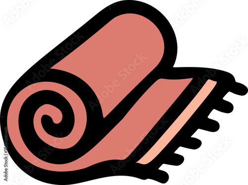 Rolled Towel Doodle Icon