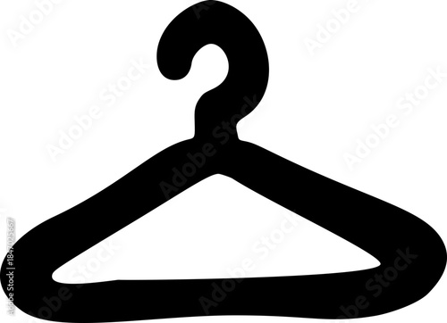 Clothes Hanger Hand Drawn