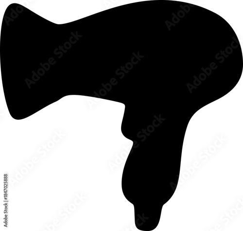Hair Dryer Silhouette Icon