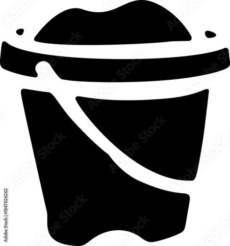 Sand Bucket Doodle Icon