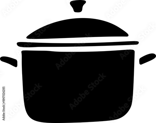 Pot Doodle Hand Drawn