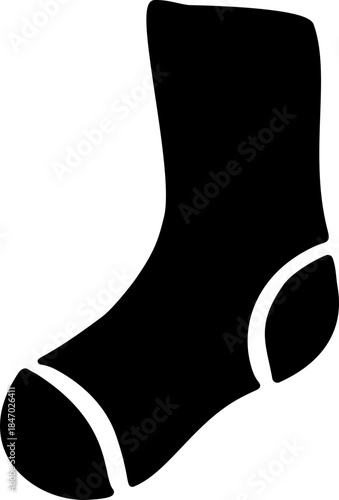 Sock Silhouette Icon