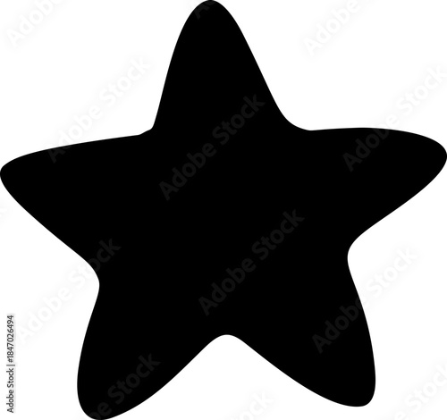 Doodle Star Hand Drawn