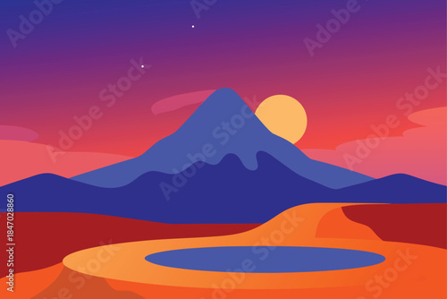 volcanic-landscape-hot-springs-twilight-sky