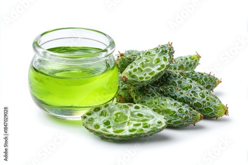 Vibrant Eleutherococcus Fruits Displayed on a White Background with Herbal Recovery Elements