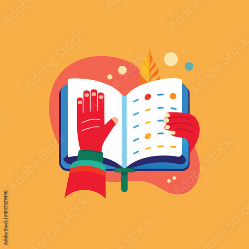 Engaging with Knowledge An Open Book and Hands